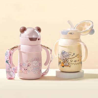 Learning Cup Baby Drink Cup Vacuum 316 Stainless Steel Thermos Cup High Appearance Level Cute Cup Portable Small Cup