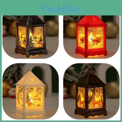 Christmas Led Electronic Candle Light Creative Decorative Night Light For Photography Props Plastic Glass Material