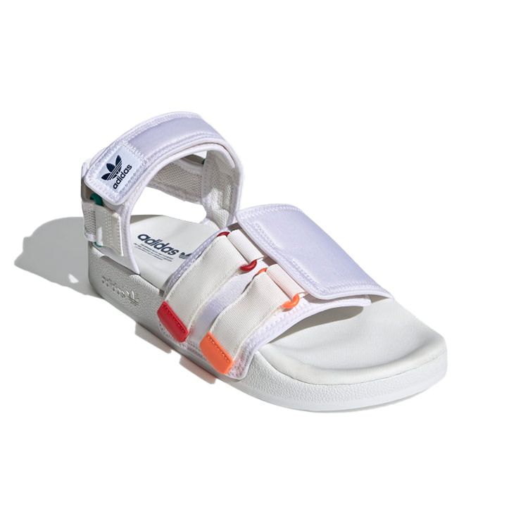 Adidas Adilette Sandal 4.0 White Scarlet True Orange Unisex Sneakers Core-White GZ8828