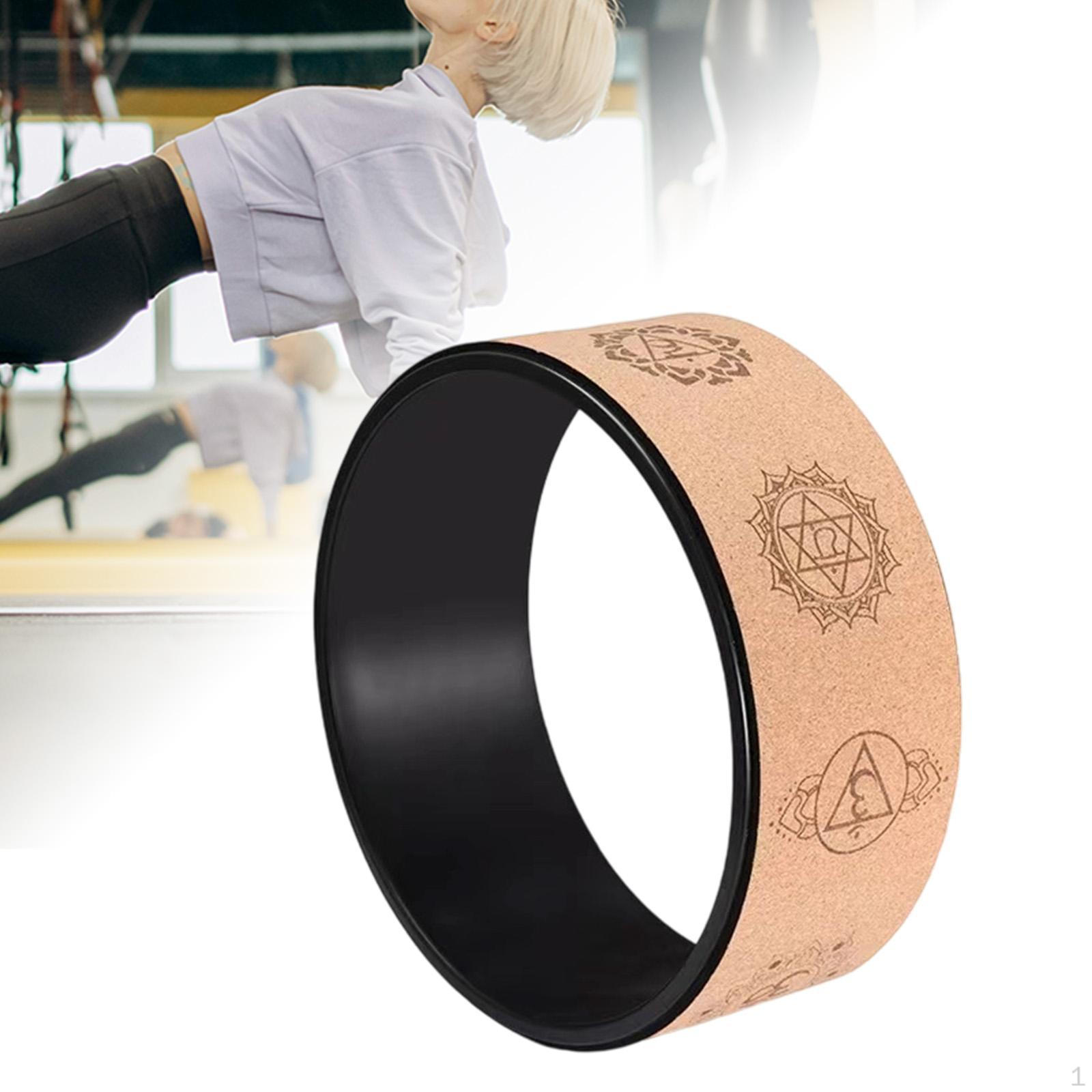 

Back Stretcher Equipment with 12.2 Inch Wheel, Stretching Accessory, Multifunctional Pilates коричневый