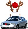 Car Decoration Reindeer Antlers Nose On Car Christmas Car Ornament