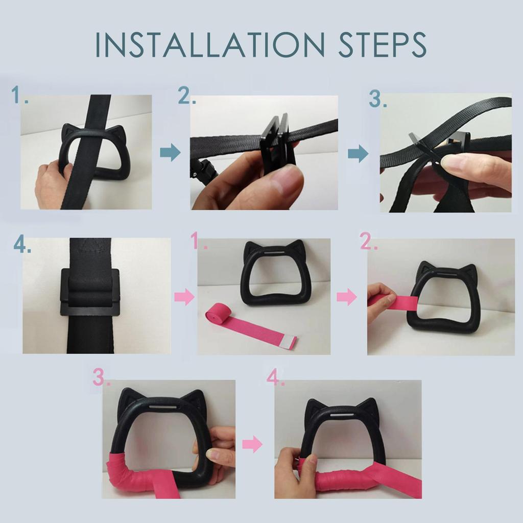 Gymnastics Rings for Kids Gym Ring with Adjustable Straps Buckles Indoor Fitness Home Playground