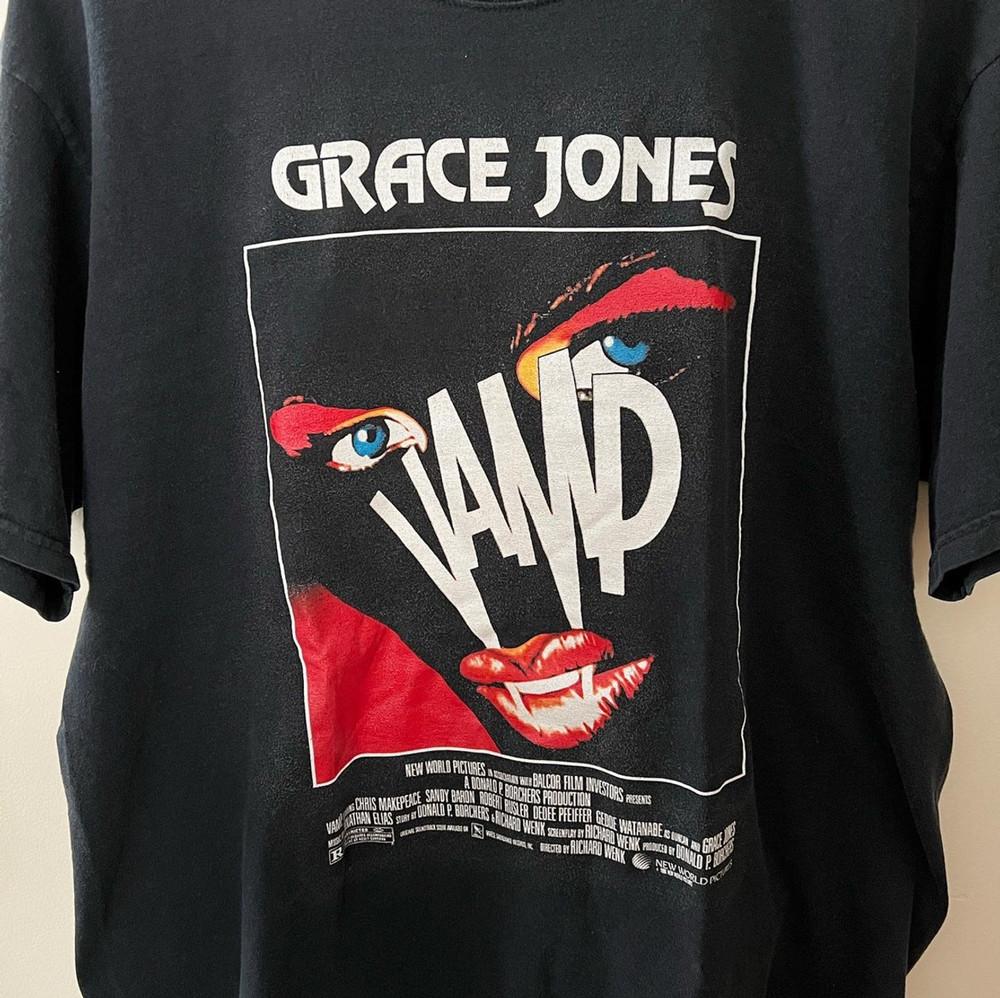 Grace Jones Black T-Shirt Cotton Full Size  DN18 Unisex T-Shirt XXXL