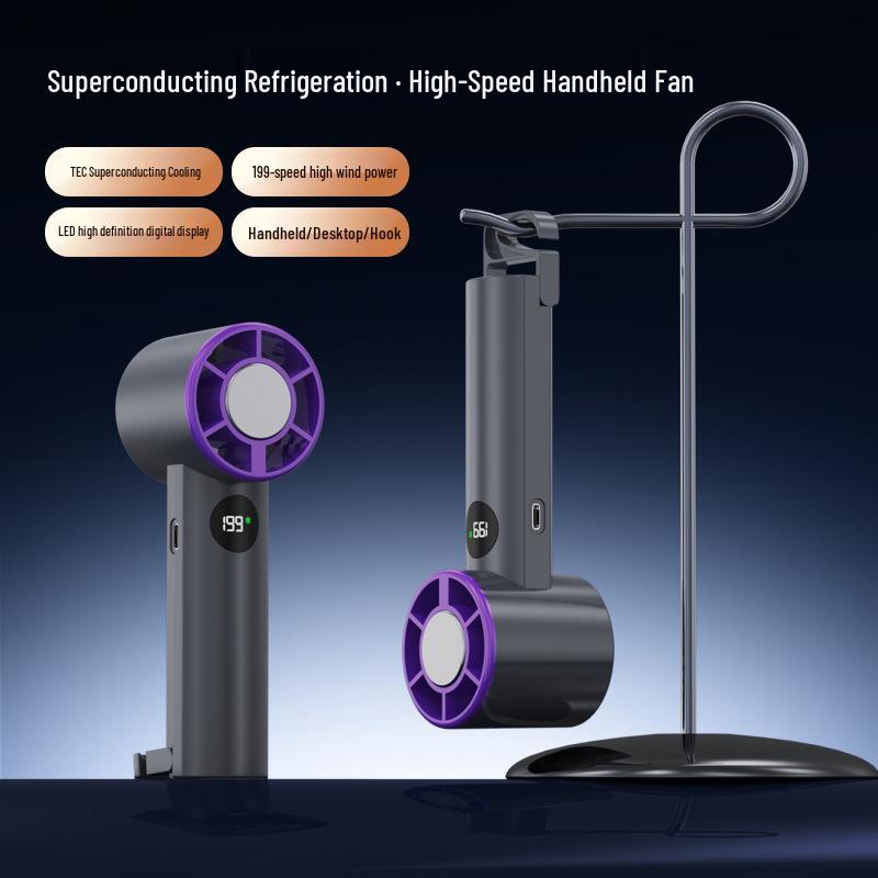 Portable Rechargeable Mini Fan with Ice Pack for Cooling