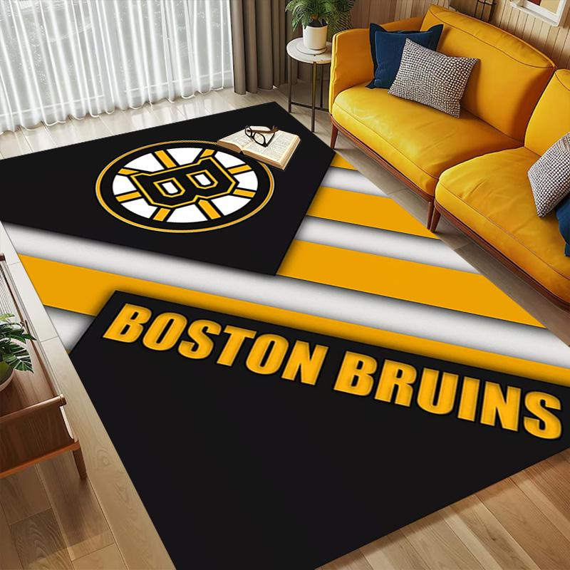 Boston Bruins Living Room Nonslip Area Rug Soft Carpet For Bedroom Game Playroom Sofa Office Home Decor Doormat Christmas Gift C926617