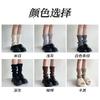 Socks cover women's y2k wear leg cover women's pile socks jk spice girl boot cover knitted medium tube calf socks spring and autumn
