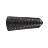 1Pc Archery Arm Guard Bracer Hunting Shooting Lace Up Lther Armguard (Black)