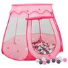3107726 vidaXL Children's Play Tent with 250 Balls Pink 102x102x82 Cm
