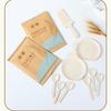 Yidengxia Disposable Wheat Straw Cutlery & Plate Set
