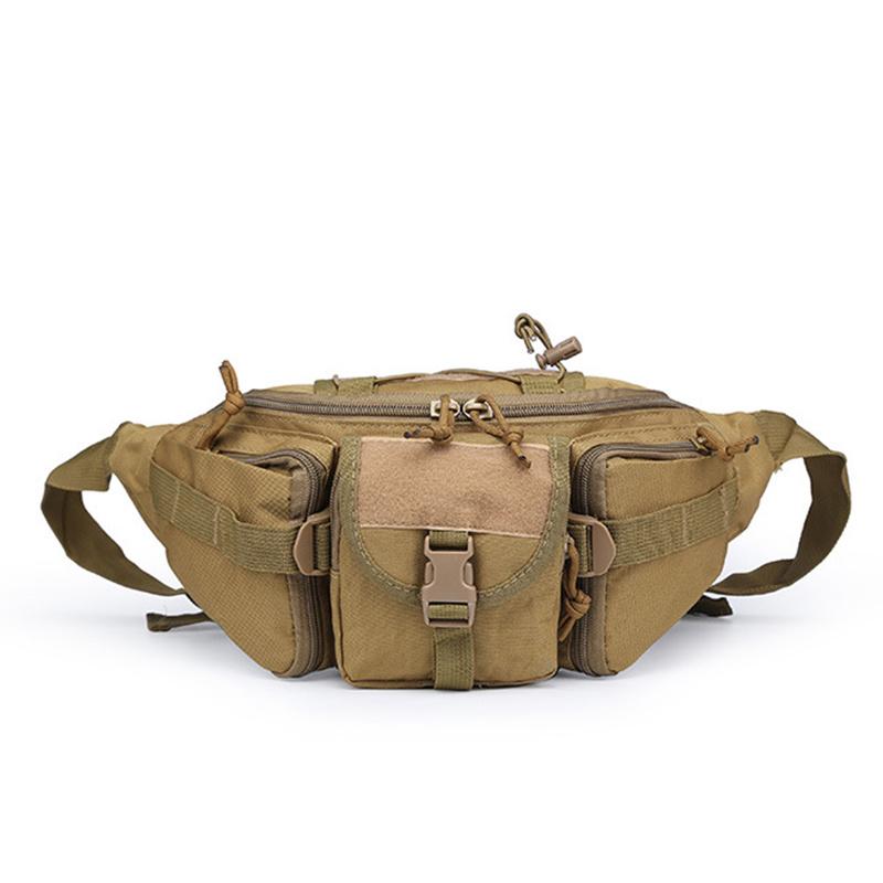 

Outdoor Waist Bag Men s Tactical Waterproof Molle Camouflage Hunting Hiking Climbing Nylon Mobile Phone Belt Pack Combat Bags хакі