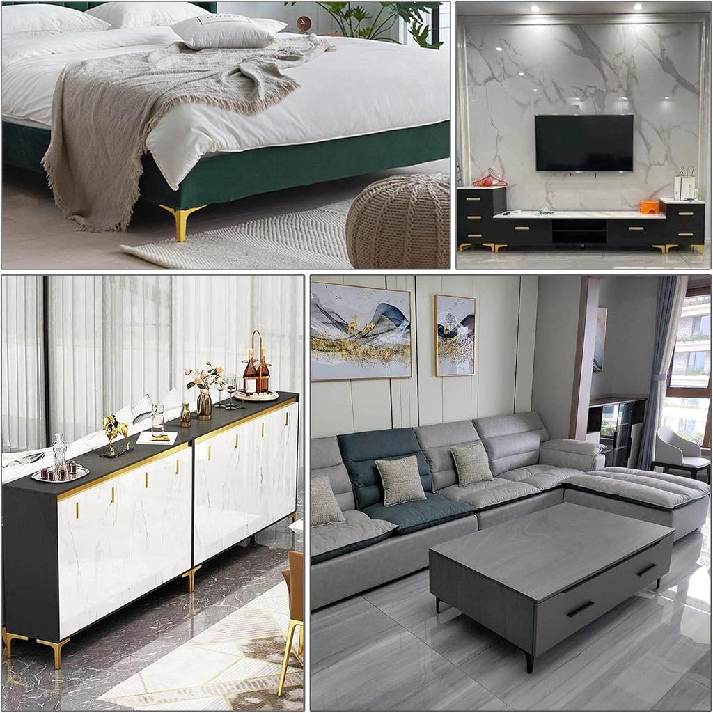 IBOWZ Furniture Leg Sofa Legs 4 Pack of Furniture Legs Metal,Heavy-Duty DIY Table Legs,for Dining Tables,Coffee Tables,Cabinets,Sofas Replacement