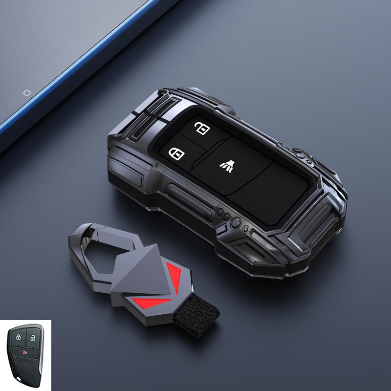 Car Key Fob 3/4/5/6 Buttons Cover Case for Chevrolet Silverado 1500 Suburban Tahoe for Cadillac for GMC Sierra Yukon 2023 2024