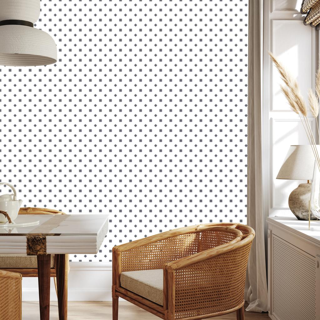 Dots wallpaper light gray, soft shapes 50x1000