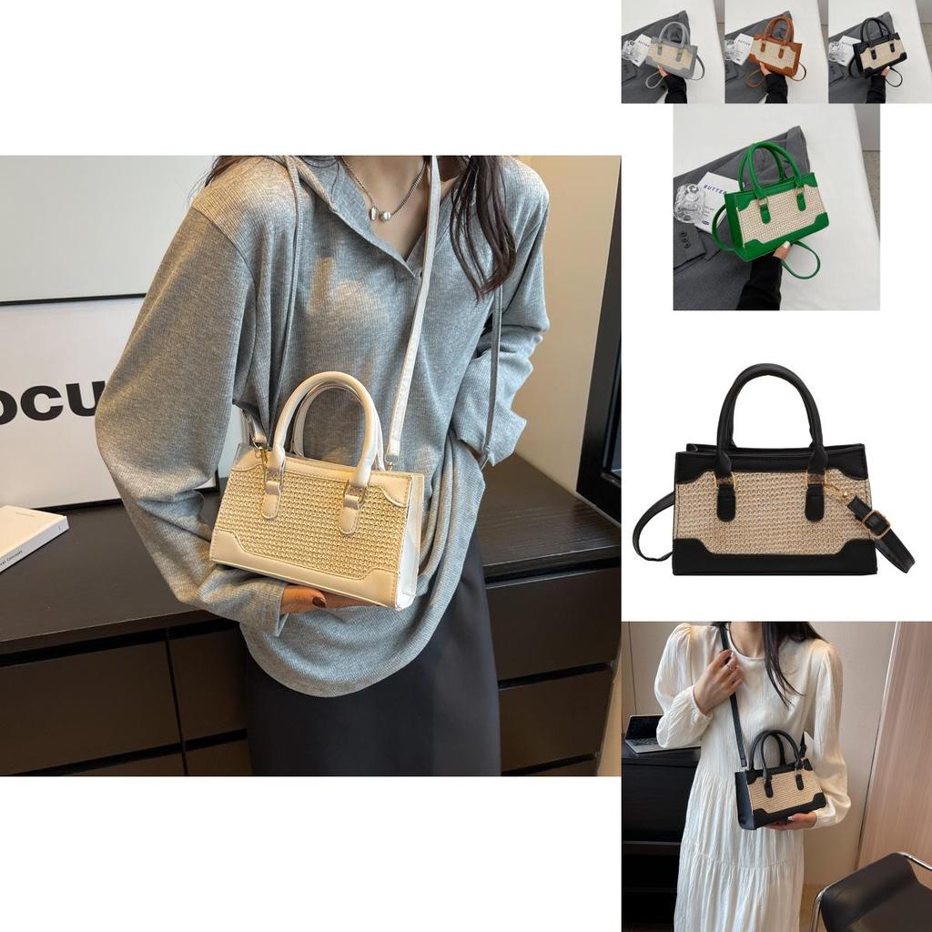 Elegant Urban Chic Cotton Linen Tote Bag 2023 Summer Fashionable Handbag