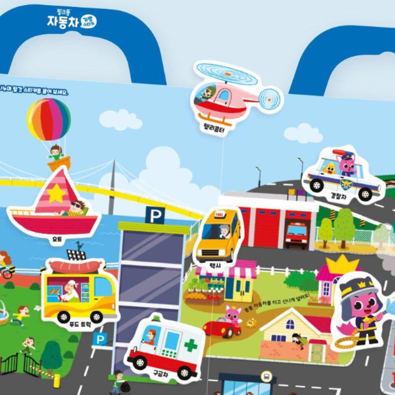 PINKFONG Character Car Sticker Set Cute Bag Decoration Stickers
