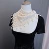 Bohemian Tassel Knitted Triangle Scarf Exotic Ethnic Style Hollow Out Lace Shawl Cloak Scarf Accessories Crochet Flower Scarves