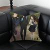 H-Hyouka Pillow Japanese Anime Peripheral Cushion Cover Pillow Case Anti-Dustmite Invisible Zipper Silky Plush Cushion