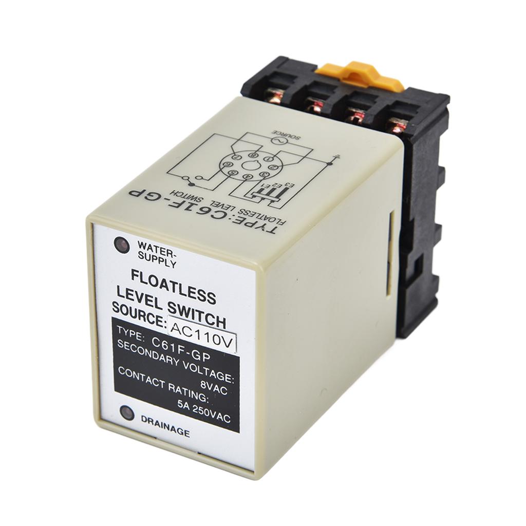 Floatless Level Relay Environmental Flame Retardant Shell High Accuracy C61FGP Water Level