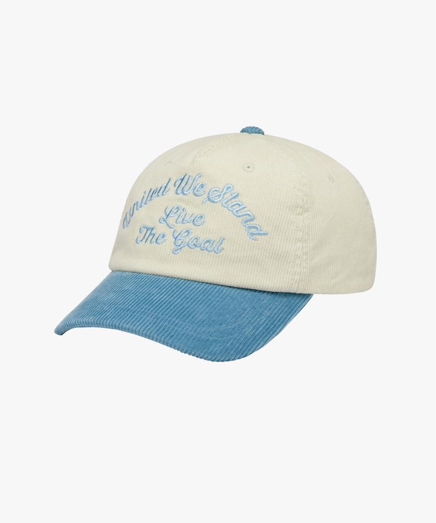 GOALSTUDIO Color Block Corduroy Cap-Sky Blue