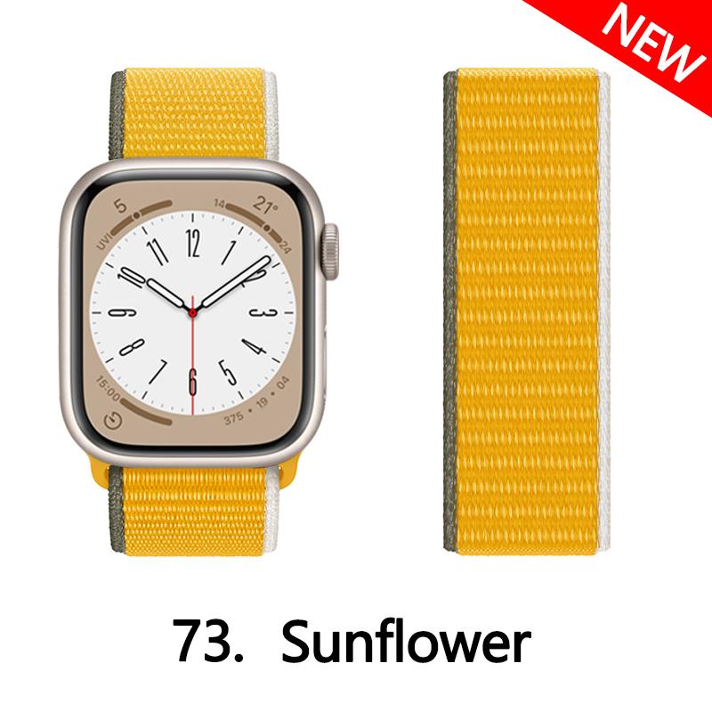Nylon Strap For Apple Watch 10 Bands 46mm 44mm 40mm 45mm 41mm 49mm 42mm 38mm Bracelet Correa iwatch Series 8 se 7 6 3 9 11 40 mm