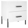 Nightstand White 40 x 35 x 47.5 cm Particleboard