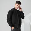 Herren Fein karierte Jacke mit Baseballkragen