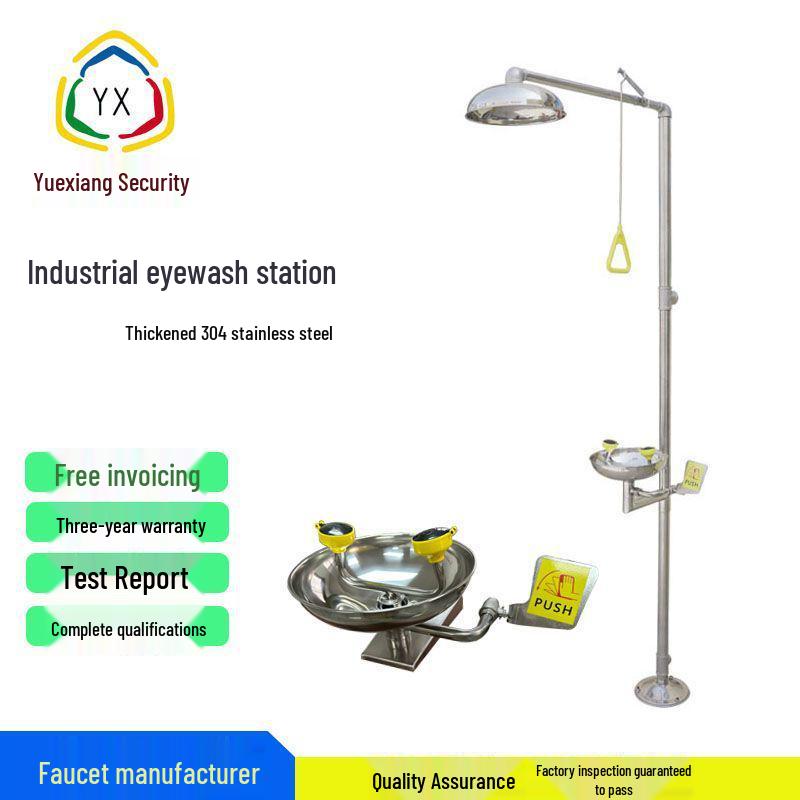 304 Stainless Steel Industrial Eyewash and Shower Station