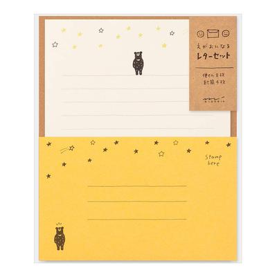 Midori Letter Set Smile Starry Sky Pattern 91802544 - Stationery, Cute Gifts
