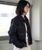 Maloupe 9404 Non-Faded Denim Shacket (Dark Indigo)