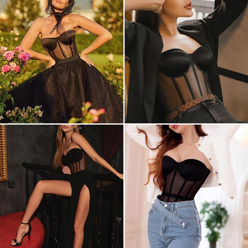 0.5/1/2/5yards Thin Non Elastic Mesh Fabric for Shapewear Waist Cinching and Body Shaping Underwear Camisoles Corsets DIY Fabric