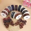 10 Yards Length Plaid Grid Ribbons 40MM Width Gift Wrapping Ribbons Hair Accessories