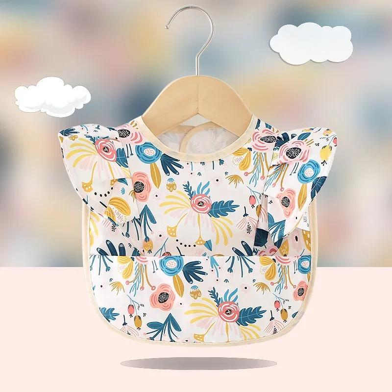 

Детское полотенце со слюной, водонепроницаемые нагрудники для младенцев, детский фартук для кормления и еды, полотенце с рюшами для мальчиков и девочек, ткань для новорожденных с рисунком отрыжки