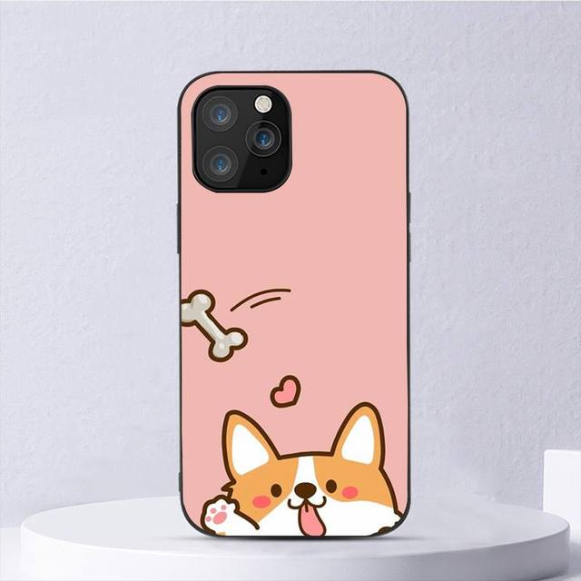 

Чехол для телефона с милым мультяшным корги для Iphone 11 12 Mini 13 14 Pro Xs Max X 8 7 6s Plus 5 Se Xr Shell iPhone8