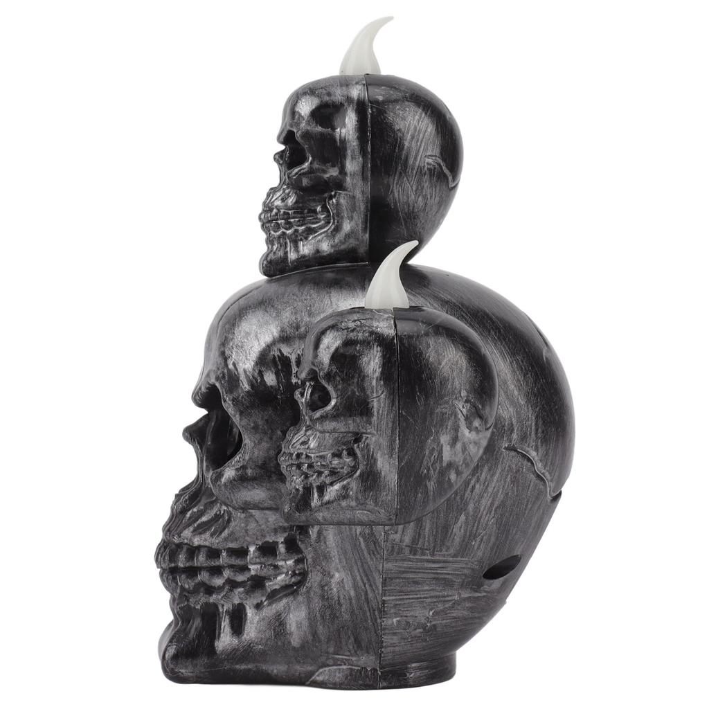 Halloween Electronic Candle Lamp Flameless LED Decorative Modern Sandalwood Incense Skeleton Light