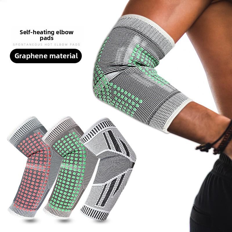 Graphene Self-heating Elbow Pads Sports Arm Pads Wormwood Foam Warm Protective Sleeves for Cold Weather