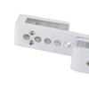 Schiebetürschloss 12 Löcher Begrenzer Metall Sicherheitsriegel für Zuhause Hotel Badezimmer Rahmenlose Duschkabine Silber 8mm / 0,3in