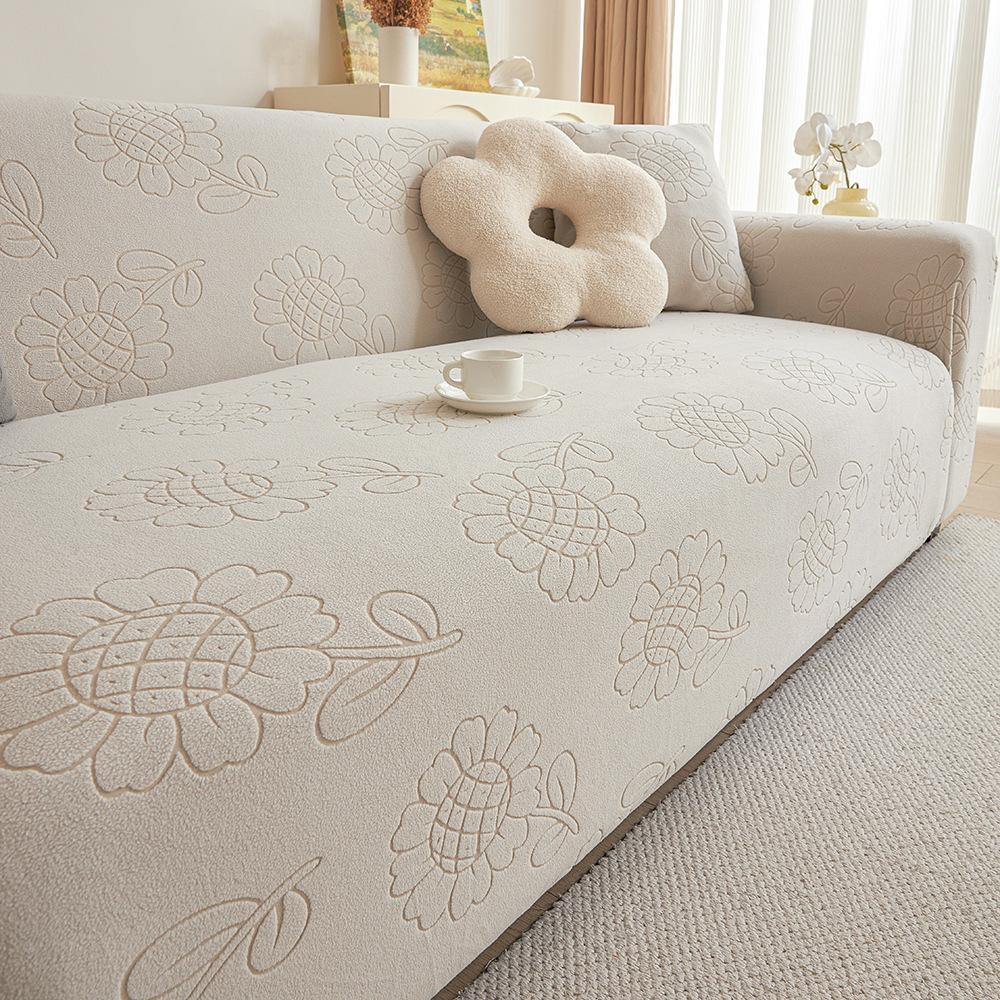 Sunflower Elastic Sofa Cover All Inclusive  Universal Cover Cloth  Sofa Cushion  Seat Cover  Sofa Cover Suitable for All Seasons