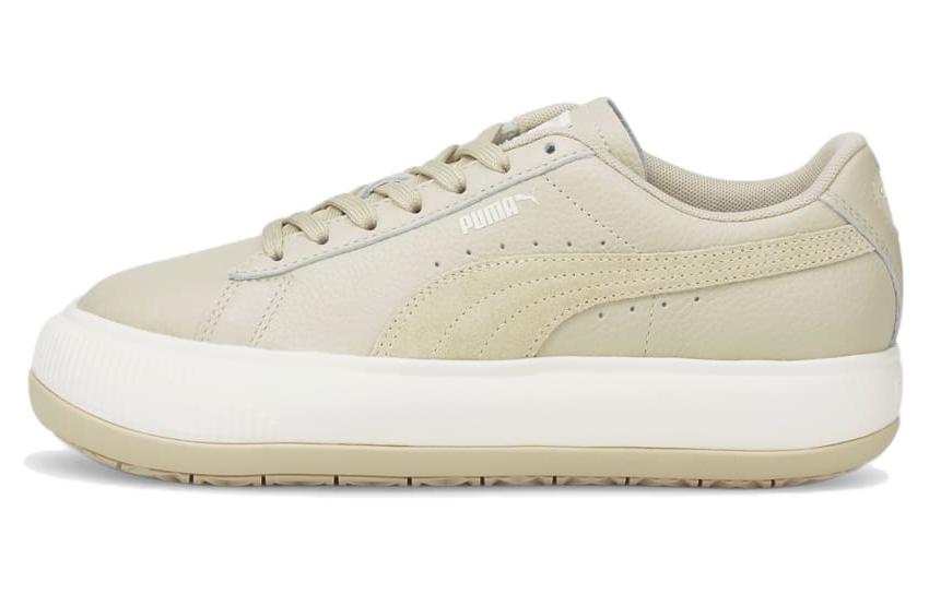 PUMA Suede Mayu Tonal Low Tops Casual Skateboarding Shoes Khaki Women s 384870-02 35.5