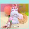 Adorable Rabbit Plush Bag Charm With Soft Plush Fabric For Travel Accessories