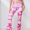 Digital Print Tie-Dye High-Waist Yoga Leggings With Matching Sports Bra Set Women Running Fitness Workout