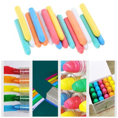 Solid Water Chalk Dust Free Sidewalk Chalk Outdoor Street Chalk Washable Jumbo Chalk School Office Supplies for Students