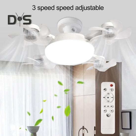 2-in-1-Hängeventilator mit LED-Laterne, 3 Farbmodi, dimmbar, leiser Betrieb, Deckenventilatorlampe mit Fernbedienung