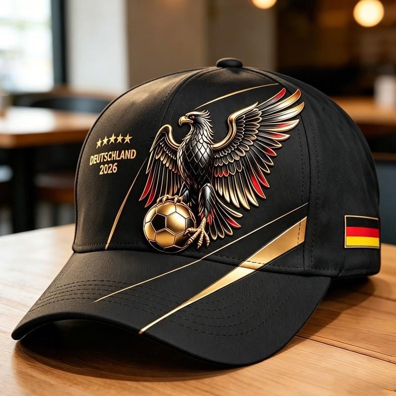 New Men's Outdoor Fashion D Printed Cap Stick Eagle Football Baseball Cap