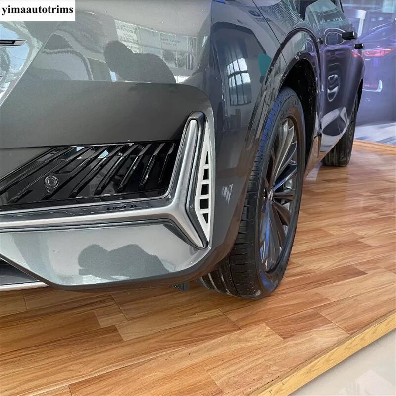 Car Front Fog Lights Lamps Frame Eyebrow Eyelid Strip Decoration Cover Trim ABS Accessories For Changan UNI-K UNIK - 2024