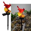 Outdoor Ground Insert Light Resin Red Bird Decorative Garden Stake - Nut Red Bird