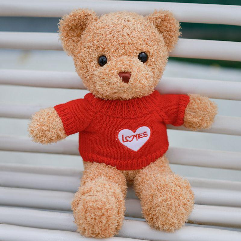 Bärenpuppe Hochwertiges Valentinstagsgeschenk für Freundin Freund Mädchen Geburtstagsgeschenk Puppe