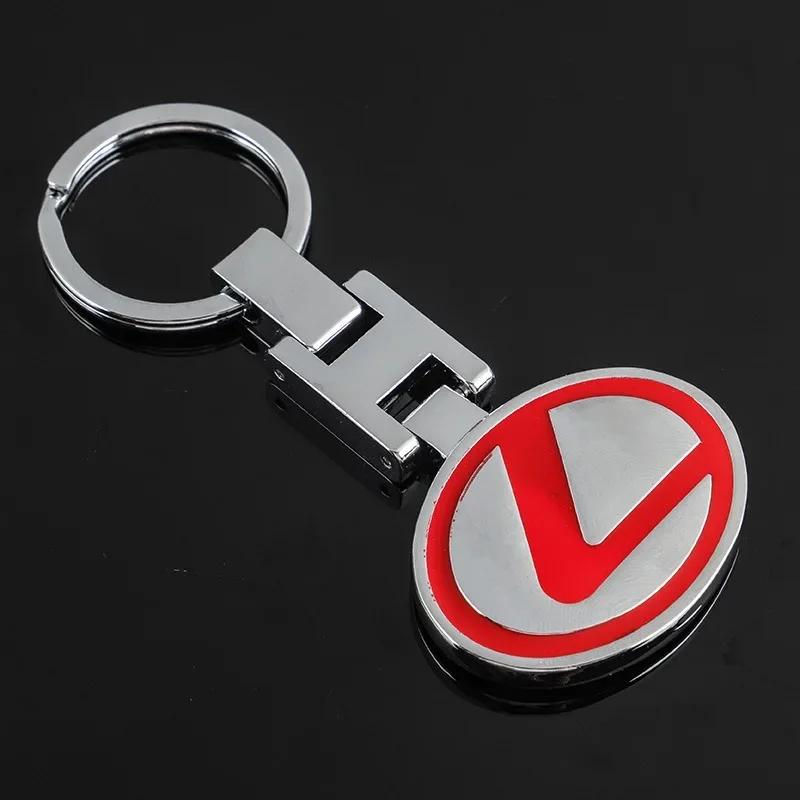 

High Quality Metal Keychain Car Key Ring For Lexus LS LC RZ IS350 ES300 GS350 CT200h GX460 LX570 RX500h NX300 UX260 LM Accessory