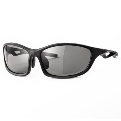 Polarized Sports Sunglasses with UV Protection and Polarized Smoke Black A-Fit Men's Lenses, Matte/Black, AF-S203HN-C1