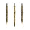 TOUCH POINT II Replacement Dart Steel Color Titanium Pack of 3 Tips, Point, Design, Coated, (CSDA-GZ9-37)