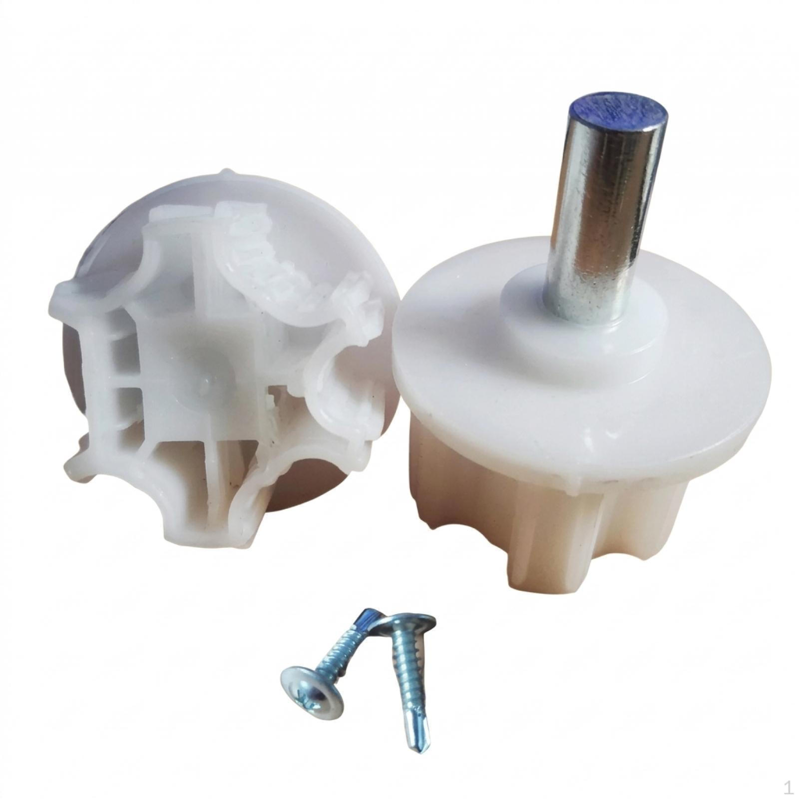 Behúzható napellenző alkatrészek kézi hajtókaros motorral, Kültéri előtető pótalkatrészei, Végzárók 60 Tube End Plug (Round Head) white